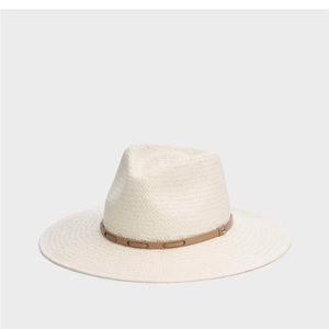 RAG & BONE NWOT LEXIE PACKABLE WIDE BRIM FEDORA IN IVORY